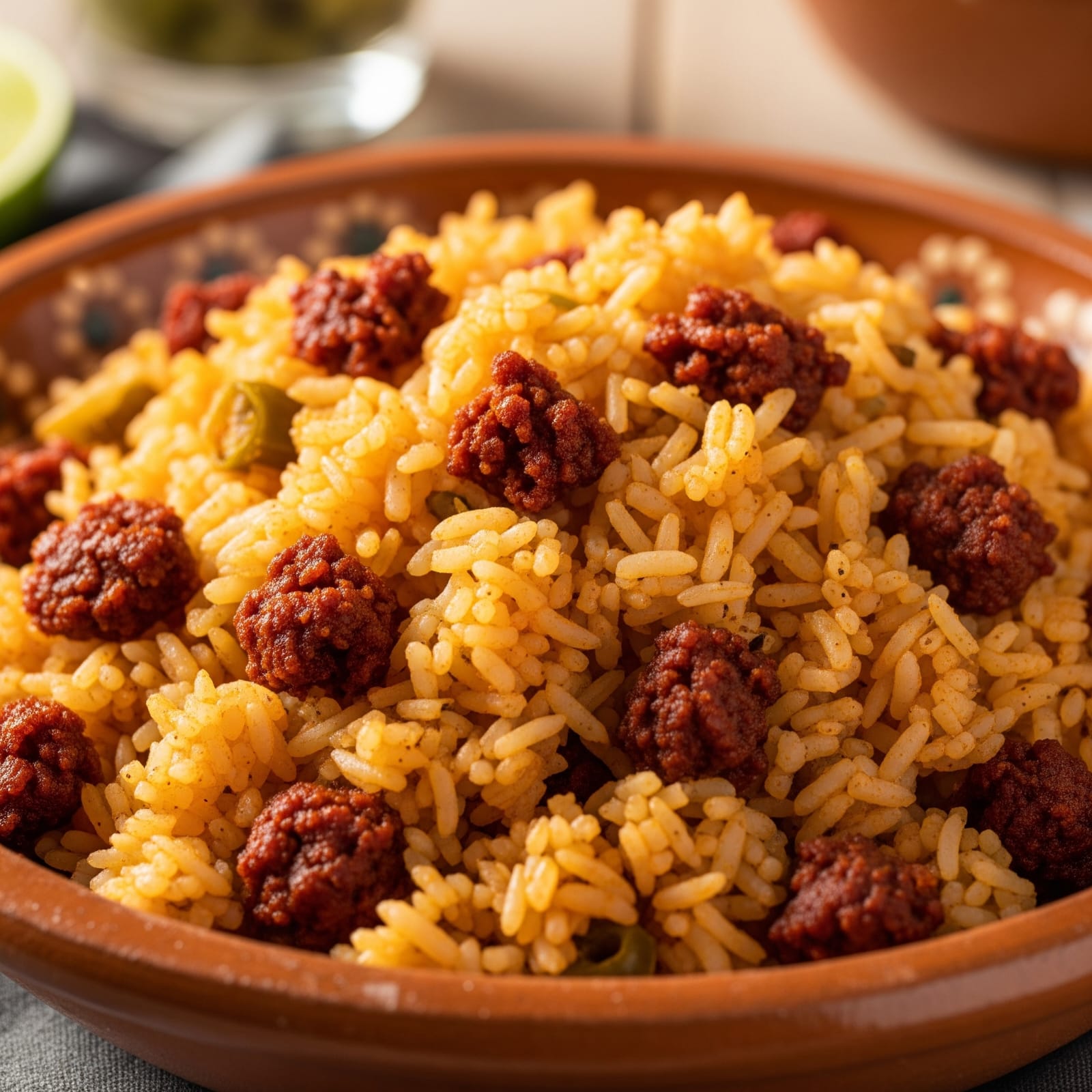 Chorizo with Rice